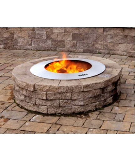 ZENTRO STAINLESS STEEL 32"  FIRE PIT WITH LID